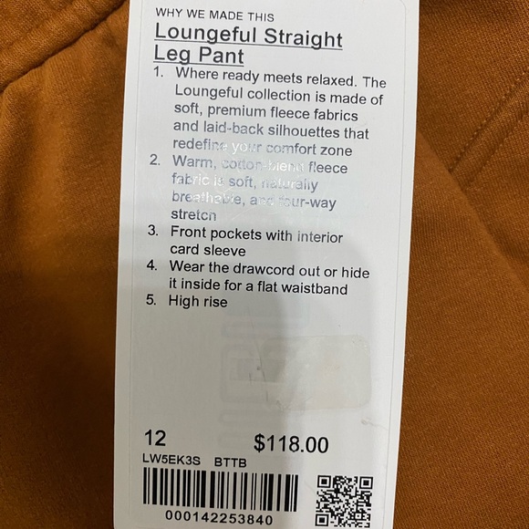Lululemon Wide Leg Lounge Pants - Women’s 12 NWT - Picture 6 of 6